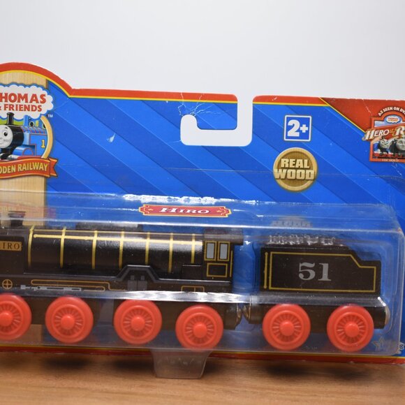 HIRO 51&Tender Hero of Rails Learning Curve -Thomas & Friends Wooden Train 2009 - Picture 2 of 12